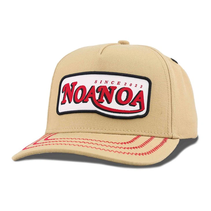 Casual Style Woven Label Patch Khaki Baseball Cap