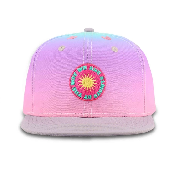 Pink Gradient Snapback Cap